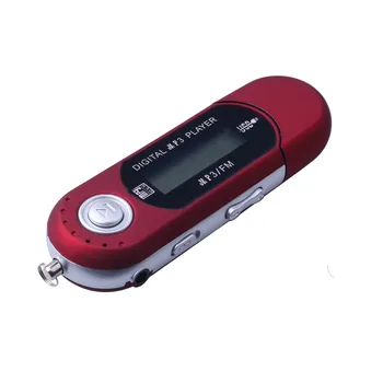 Hot Müük USB-MP3-Pleier Digitaalne LCD Ekraan Toetab 32G TF Kaart FM-Raadio Koos Mp3-Mängija Funktsioon Dropshipping 139466