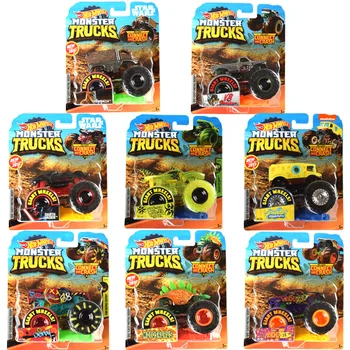 Hot Wheels Monster Trucks Looduses Ratsutada Ratical Drag Racer Bussi Spider-Man 1:64 skaala valatud Sulamist Auto Mudel Kogumise Mänguasi FYJ44
