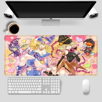 Hulgi-Anime YuGiOh Dark Magician Girl Gaming Mouse Pad Sülearvuti, PC Arvuti Mause Desk Pad Matt Hiirt, Suur Gaming Mouse Mat,