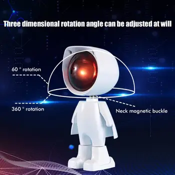 Humanoid Robot päikeseloojangut projektor Led lamp Rainbow Atmosfääri Öö Valguses Rotatsiooni Päikeseloojangut Lamp elutuba Magamistoa Põrand