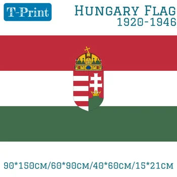 Hungary 1920-1946 Flag 3ft x 5ft Polyester Banner Flying 150* 90cm Custom flag outdoor 148040