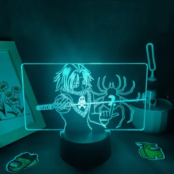 Hunter X Hunter Anime, Joonis Feitan 3D Led Lamp RGB Neoon Öö Valguses Manga Kingitus Sõbrale Magamistuba Öö Laud Laua Kaunistamine