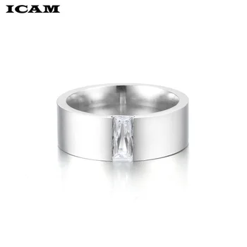 ICAM Naiste Suur Ring Crystal Ainulaadne Stiil Hõbeda Värvi Pulm Ehteid Lubadus Engagement Rõngad Naistele 176612