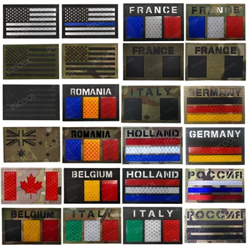 IR Kaugjuhtimisega Hispaania prantsusmaa Saksamaa Itaalia venemaa SUURBRITANNIA Hollandi Lipu Plaastrid Taktikaline Armee Sõjalise Peegeldav Lipud, Embleemid