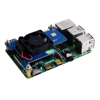 ITINIT R53 Vaarika Pi-4 Mudel B Fänn Expansion Board Power-Over-Ethernet Supper Heatsink PoE MÜTS Buillt-jahutusventilaator