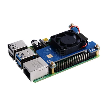 ITINIT R53 Vaarika Pi-4 Mudel B Fänn Expansion Board Power-Over-Ethernet Supper Heatsink PoE MÜTS Buillt-jahutusventilaator