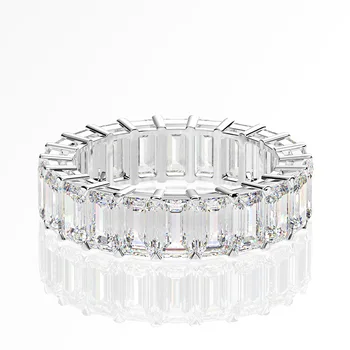 Igavik Smaragd Lõigatud Lab Teemant Sõrmus 925 Sterling Silver Pulmad Engagement Rõngad, Naiste Ehted Kingitus 90244