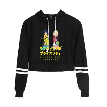 Ime Muna Prioriteet Topp Naiste Pikad Varrukad Naba Kärbitud Dressipluus Naiste Pullover Fashion Streetwear Jaapani Anime Riided 2386