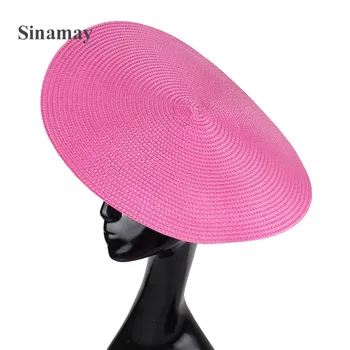 Imitatsioon Õled Fashion Suur 35 CM Fascinator Baasi Naiste Pulm Pidu Fascinator Mütsid DIY Juuste Aksessuaarid, Daamid Peakatet