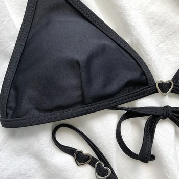 In-X Must bikiinid 2021 Sexy thong ujumistrikoo naiste ujumine ülikond Brasiilia naiste ujumisriided Micro trikoo, 2 tk komplekt suve