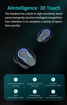 In-ear Kuular Sport Veekindel Peakomplekt 9D Müra Vähendamise Bluetooth Kõrvaklapid TWS 3D Touch Juhtmeta Kõrvaklapid 77449