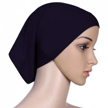 Islami Moslemi Naiste Peas, Sall Puuvill Underscarf Hijab Katta Uue Headwrap Kapoti Plain Hijabs
