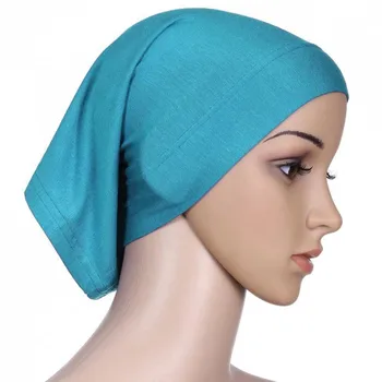 Islami Moslemi Naiste Peas, Sall Puuvill Underscarf Hijab Katta Uue Headwrap Kapoti Plain Hijabs