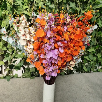 JAROWN Sügis Värvid Tantsu Orhidee Pulm Teenetemärgi Silk Võltsitud Lill, Liblikas Oncidium Flower Arrangement Kodu Kaunistamiseks
