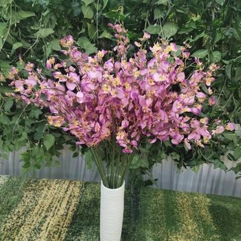 JAROWN Sügis Värvid Tantsu Orhidee Pulm Teenetemärgi Silk Võltsitud Lill, Liblikas Oncidium Flower Arrangement Kodu Kaunistamiseks