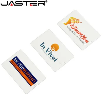 JASTER Plastikust Credit Card / Mälukaardi Custom Logo Äri Disain-Usb Flash Drive Stick 4GB 8GB 16GB, 32GB (5tk saab printida logo ) 81362