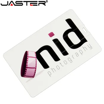 JASTER Plastikust Credit Card / Mälukaardi Custom Logo Äri Disain-Usb Flash Drive Stick 4GB 8GB 16GB, 32GB (5tk saab printida logo )
