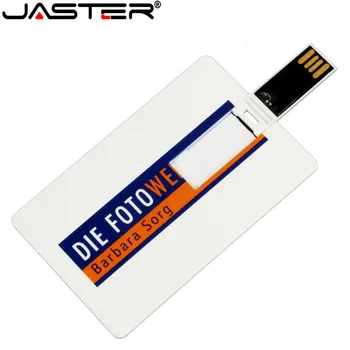 JASTER Plastikust Credit Card / Mälukaardi Custom Logo Äri Disain-Usb Flash Drive Stick 4GB 8GB 16GB, 32GB (5tk saab printida logo )