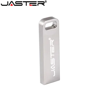 JASTER USB 2.0 Veekindel USB Flash Drive Metallist Hõbedane Pen Drive 4GB 16GB 32GB 64GB Pendrive Memory Stick u Disk kliendi logo
