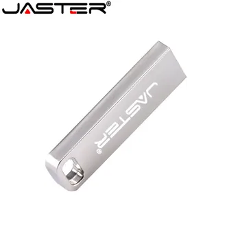 JASTER USB 2.0 Veekindel USB Flash Drive Metallist Hõbedane Pen Drive 4GB 16GB 32GB 64GB Pendrive Memory Stick u Disk kliendi logo