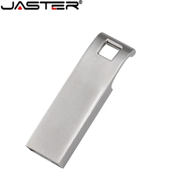 JASTER USB 2.0 metallist 64GB 32GB USB Flash Drive 16 GB 4 GB Pen Drive USB Pulk Metal Reaalne Võimsus(Üle 10tk Tasuta logo)