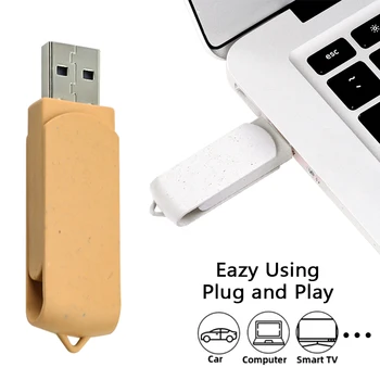 JASTER Üldine USB2.0 Plastikust Keskkonnakaitse ühe pea P056 usb drive Armas USB flash drive Väike kingitus 16GB, 32GB 168901