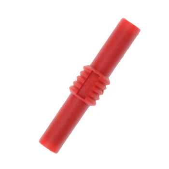 JETTING 2tk PVC Must+Punane 4mm Banana Plug Koppel Socket Female Adapter Laiendamine Isoleeritud Banaan