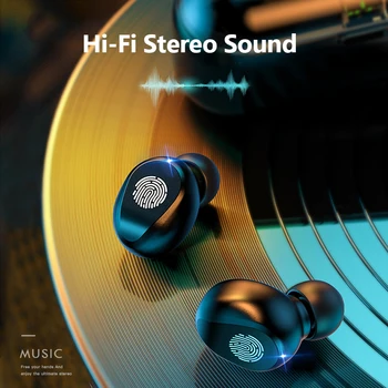 JIMARTI F9 Traadita Kõrvaklappide Stereo Sport Bluetooth Kõrvaklapid Touch Mini Earbuds Bass Peakomplekt 2000mAh Aku Juhul Power