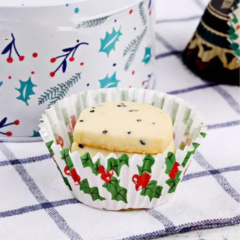 JO ELU 125PCS/SET Muffin Cupcake Christmas Cartoon Paber Tassi Kook Cupcake Vormid Liner Küpsetamine Tööriist
