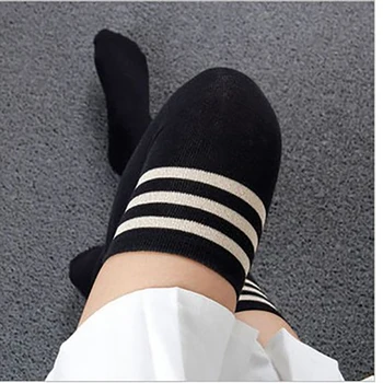 Jaapan Lõuna-Korea Stiilis Klassikaline Jk-Põlvikud Sokid Triibuga Sukad Armas Lolita Sokid Naiste Kõrge Elastne Seksikas Puuvillased Sukad