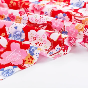 Jaapani Mosaiik Kangast Punane Puuvillane Riie Või Õmblemine Käsitsi Kott Või Kimono TJ1023