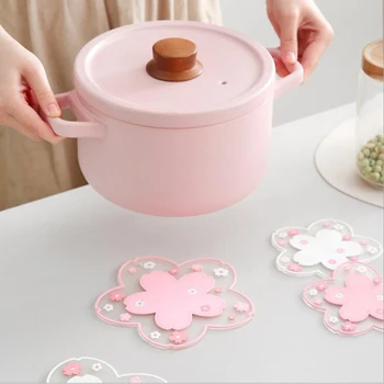 Jaapani Stiil Cherry Blossom Soojustus Tabel Matt Pere Office Anti-skid Tee Tassi Piima Kruusi Kohvi Tassi Coaster
