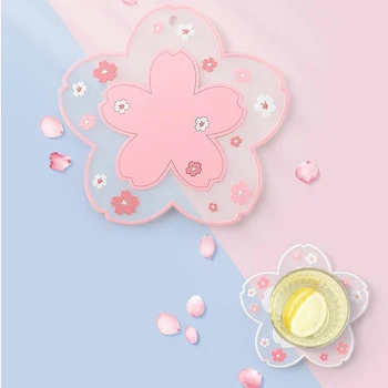 Jaapani Stiil Cherry Blossom Soojustus Tabel Matt Pere Office Anti-skid Tee Tassi Piima Kruusi Kohvi Tassi Coaster