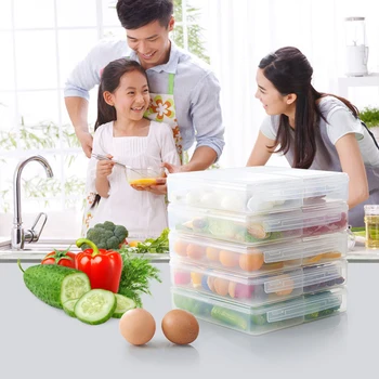 Jaapani Suletud Plastikust Kasti Toidu Ladustamise Mahuti Organisatsioon Kodu Aksessuaarid Köök Organizr Läbipaistev Köögiviljade Kastid 46030