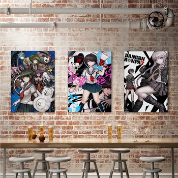 Jaapani anime Danganronpa seina riputamise kunsti plakat tapeet pilt seina-HD kõrge kvaliteediga printida moodsa kunsti teenetemärgi frameless 159720