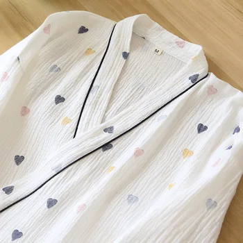 Jaapani kimono kevadel ja suvel daamid puuvillane pidžaama kaks-töö õhuke kolmveerand varrukatega püksid yukata home service set