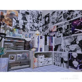 Jaapani populaarne anime 21x30cm 20/30/40pcs isekleepuvad seina kleebised taust seina anime wallpaper prindi anime kleebised 115527