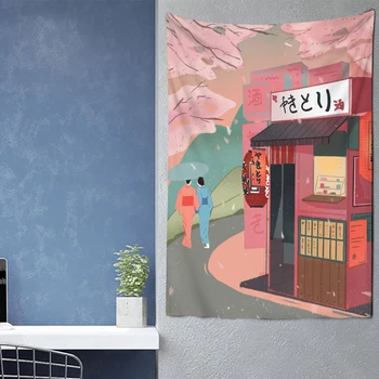 Jaapanis Kanagawa Illustratsioon Vaip Seina Riputamise Bohemian Hipi Nõidus Bedspread Magamistuba Home Decor