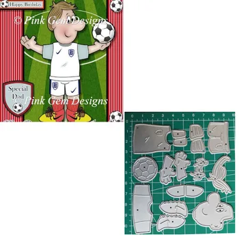 Jalgpalli Lõikamine Sureb Brithday Kaardi Tegemise DIY Paber Scrapbooking Kaardid Käsitöö 2020 Sureb Uus