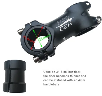 Jalgratta Lenkstangi Läbimõõt Adapter 25.4 et 31.8 mm) Paigaldus Ava Reguleerida MTB Road Bike Stem 31.8 Teisendada 25,4 mm