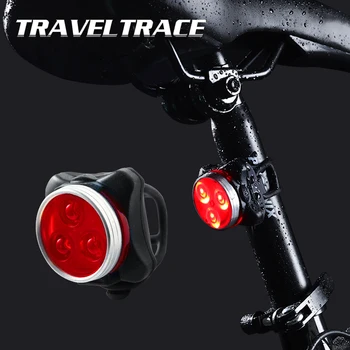 Jalgratta Tagumine Tuli Ees ja Taga LED Bike Taillight Multi Valgustus Režiimid MTB tagatuled Aku, USB Laetav, Veekindel 15924