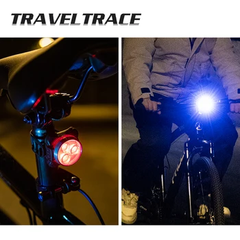 Jalgratta Tagumine Tuli Ees ja Taga LED Bike Taillight Multi Valgustus Režiimid MTB tagatuled Aku, USB Laetav, Veekindel