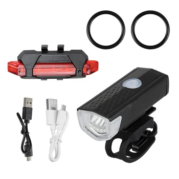 Jalgratta Valgus, Veekindel USB-Laadimise LED 1200 Luumenit MTB Ees Lamp Esitulede Taga Hele Alumiinium Ultralight Taskulamp Bike