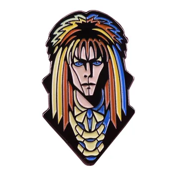 Jareth Goblin King pääsme Labürindi film on inspireeritud pin-David Bowie fännid kingitus kultus ehted 38398