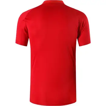 Jeansian Meeste Spordi Tee Polo Särgid POLOS Poloshirts Golf, Tennis, Sulgpall Dry Fit Lühikesed Varrukad LSL243 Red2