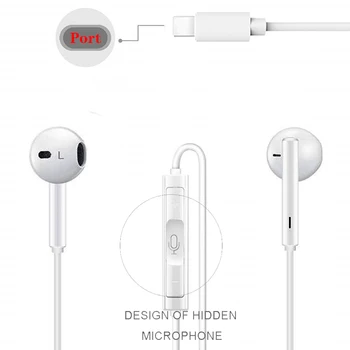 Juhtmega Bluetooth Kõrvaklapid Kõrvaklapid Apple iPhone 11 Pro XR X XS Max 8 7 Pluss 6 SE Earbuds koos Mic Kõrvaklapid 113457