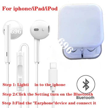Juhtmega Bluetooth Kõrvaklapid Kõrvaklapid Apple iPhone 11 Pro XR X XS Max 8 7 Pluss 6 SE Earbuds koos Mic Kõrvaklapid