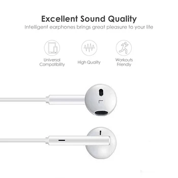 Juhtmega Bluetooth Kõrvaklapid Kõrvaklapid Apple iPhone 11 Pro XR X XS Max 8 7 Pluss 6 SE Earbuds koos Mic Kõrvaklapid