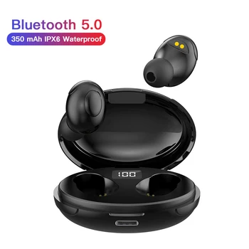 Juhtmevabad Bluetooth Stereo Kõrvaklapid Sport Veekindel Earbuds Kõrvaklapid Mikrofoniga LED Display Power Gaming Auriculare