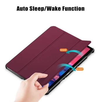 Juhul Lenovo Tab P11 TB-J606F P11 Pro Tri-fold Smart Slim Kerge Mitme Nurga Folio Stand Case Auto Wake/Sleep 67103